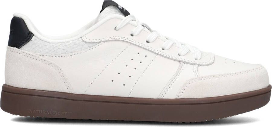 WODEN Lage Sneakers Dames Bjork Mix Maat: 39 Materiaal: Leatherlook Kleur: Wit