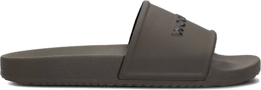 WOOLRICH Badslippers Heren Slide Eva Maat: 42 Materiaal: Rubber Kleur: Groen