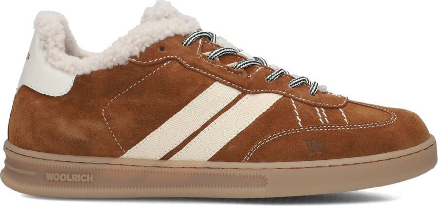 WOOLRICH Lage Sneakers Dames Double U.t Women Maat: 41 Materiaal: Suède Kleur: Bruin