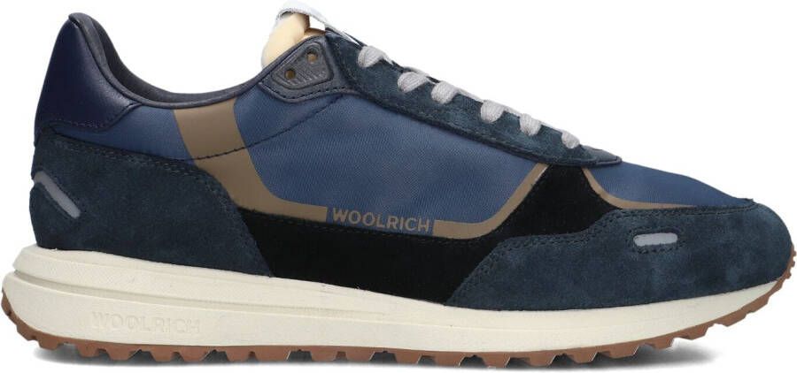 WOOLRICH Lage Sneakers Heren Retro Sneaker Man Camoscio Maat: 43 Materiaal: Suède Kleur: Blauw