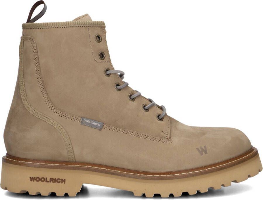 WOOLRICH Veterboots Dames Main Boot Nabuk Man Maat: 42 Materiaal: Nubuck Kleur: Zand