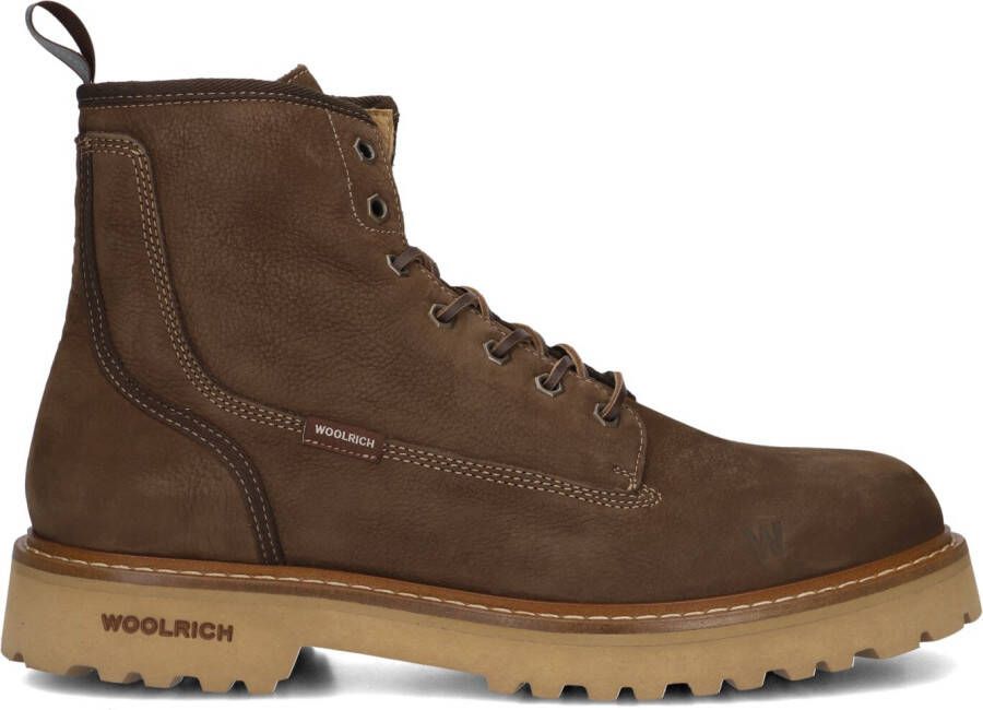 WOOLRICH Veterboots Dames Main Boot Nabuk Man Maat: 42 Materiaal: Nubuck Kleur: Bruin