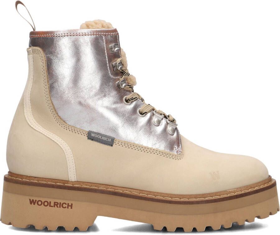 WOOLRICH Veterboots Dames Main Boot Women Maat: 40 Materiaal: Nubuck Kleur: Beige