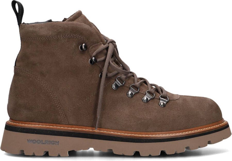 WOOLRICH Veterboots Heren City Hiking Boot Maat: 44 Materiaal: Suède Kleur: Taupe