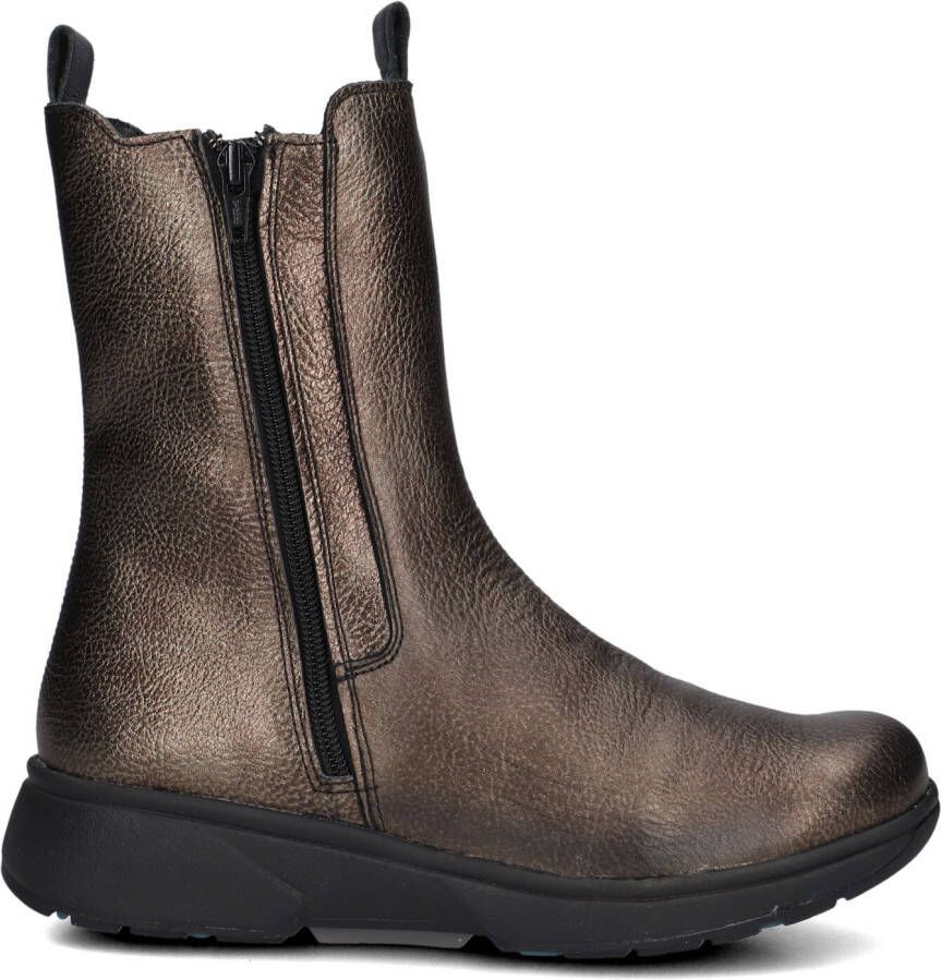 XSENSIBLE Enkellaarsjes Dames Met H Laars Rits Maat: 37 Materiaal: Leer Kleur: Brons