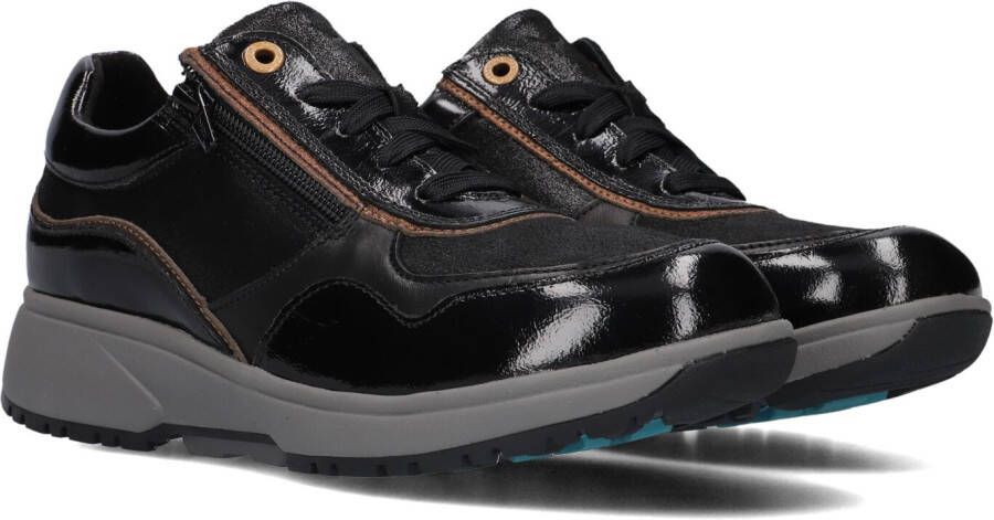 XSENSIBLE Lage Sneakers Dames Combi H Rits Sneaker Maat: 42 Materiaal: Leer Kleur: Zwart