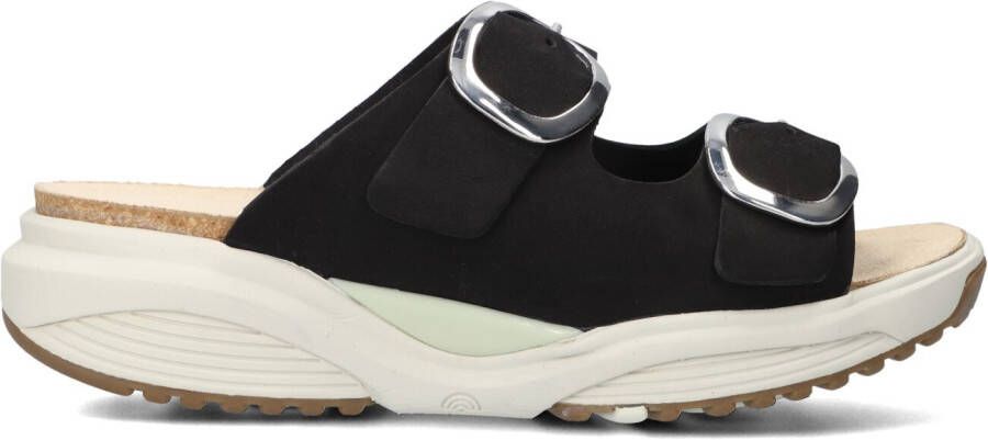 XSENSIBLE Slippers Dames Mykonos Maat: 38 Materiaal: Leer Kleur: Zwart