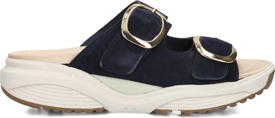 XSENSIBLE Slippers Dames Mykonos Suède Blauw