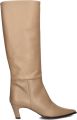 ZINDA Hoge Laarzen Dames 3245 Leer Beige - Beige