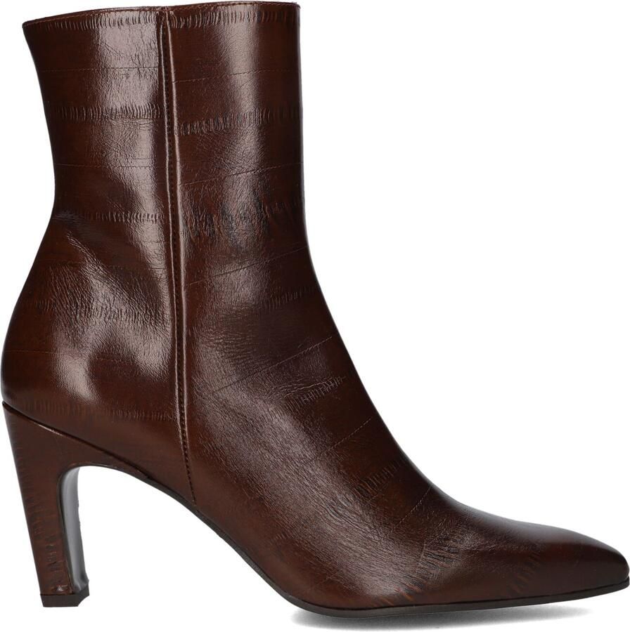 ZINDA Enkellaarsjes Dames 3203 Leer Bordeaux
