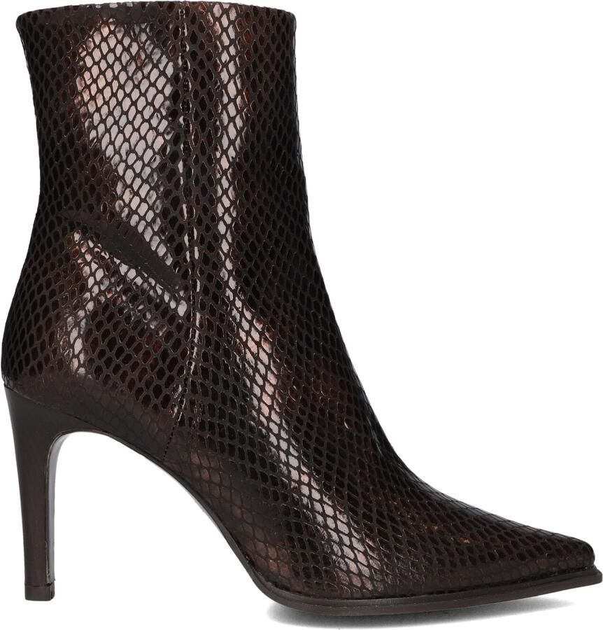ZINDA Enkellaarsjes Dames 3263 Leer Bruin