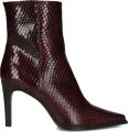 ZINDA Enkellaarsjes Dames 3263 Leer Bordeaux - Rood