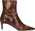 ZINDA Enkellaarsjes Dames 3668 Leer Bruin - Bruin
