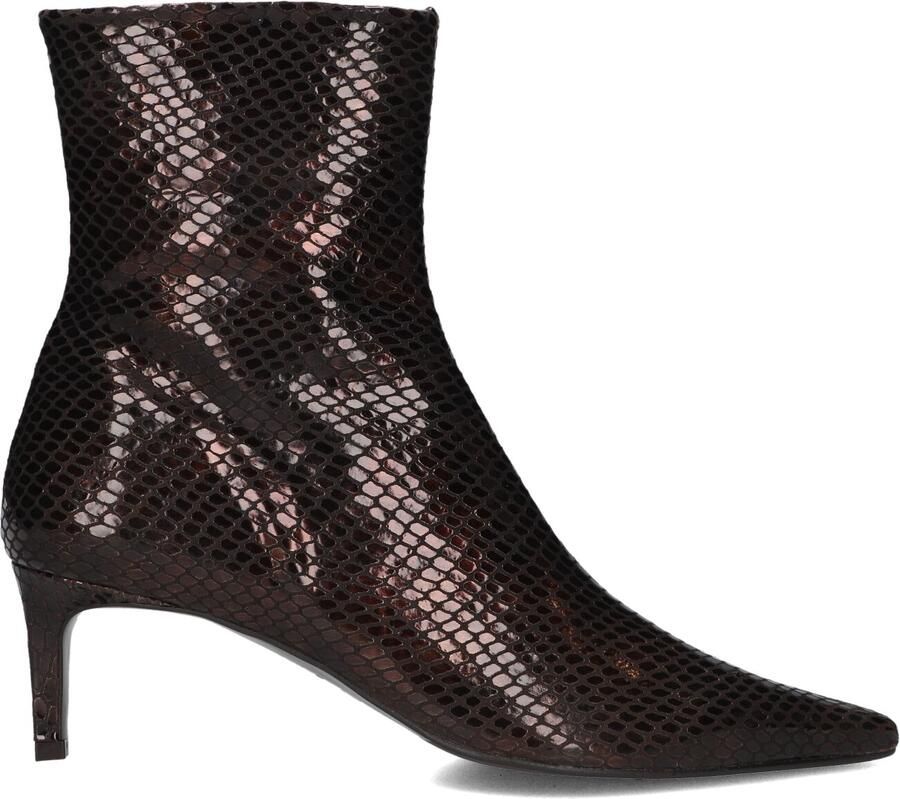 ZINDA Enkellaarsjes Dames 3668 Leer Bruin