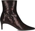 ZINDA Enkellaarsjes Dames 3668 Leer Bruin - Bruin