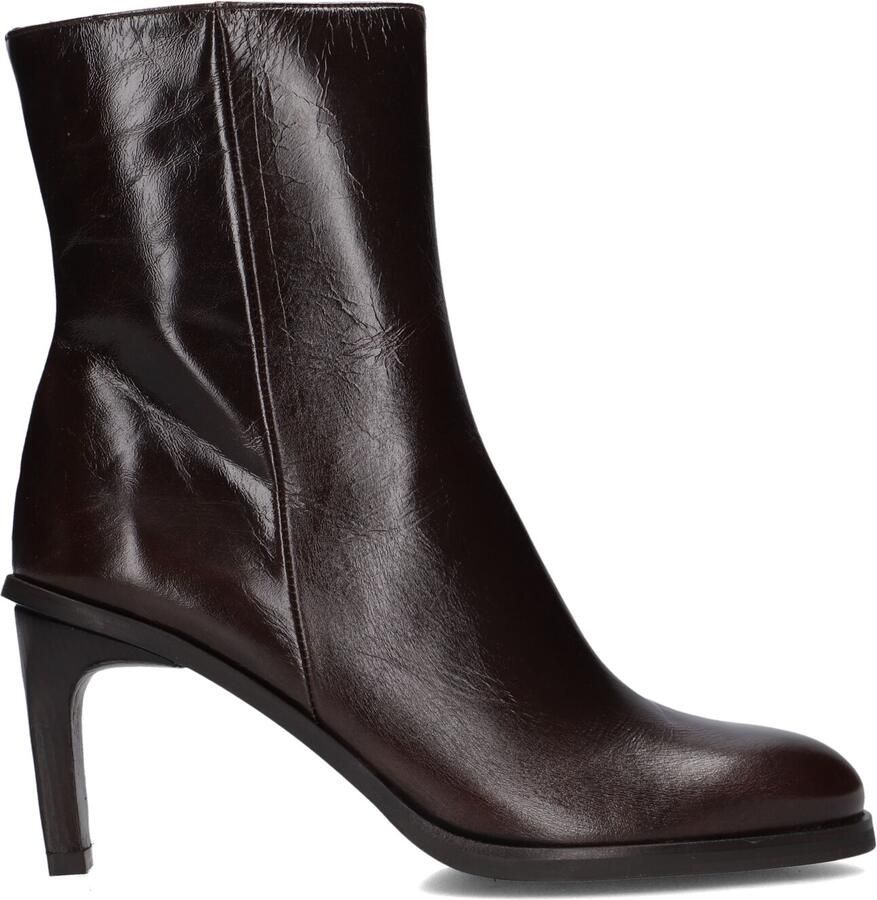 ZINDA Enkellaarsjes Dames 3687 Leer Bruin