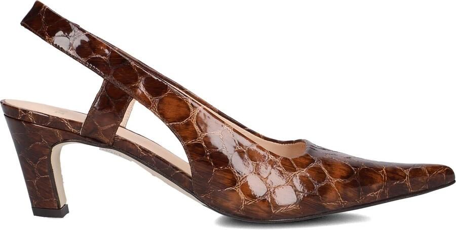 ZINDA Slingbacks Dames 3408 Maat: 40 Materiaal: Leer Kleur: Bruin
