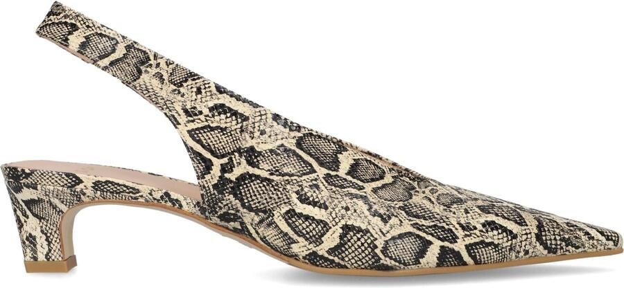 ZINDA Slingbacks Dames 3425 Maat: 40 Materiaal: Leer Kleur: Beige