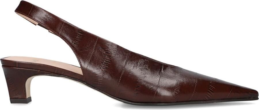 ZINDA Slingbacks Dames 3425 Maat: 39 Materiaal: Leer Kleur: Bruin