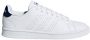 Adidas Advantage Heren Sneakers Ftwr White Dark Blue - Thumbnail 2