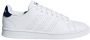 Adidas Advantage Heren Sneakers Ftwr White Dark Blue - Thumbnail 2