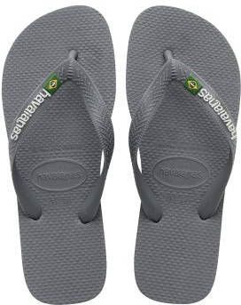 Havaianas Brasil Logo Grijze Slippers