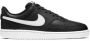 Nike Court Vision Low Sneakers Black White-Photon Dust - Thumbnail 7