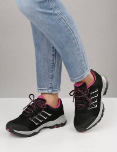 24 Hours Wandelschoen met klimaatmembraan Zwart Pink