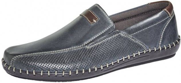 Roger Kent Instapper met zomerse perforaties Marine