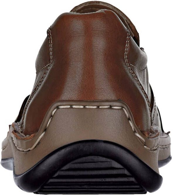 Naturläufer Klittenbandschoen met luchtige perforaties Bruin