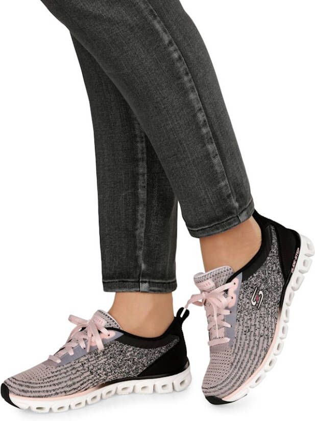 Skechers Sportschoen Glide-Step Zwart Roze