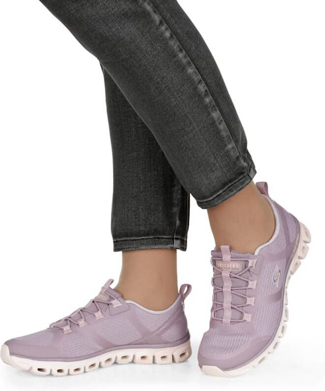 Skechers Sportschoen met rubberen EVA-zool Paars