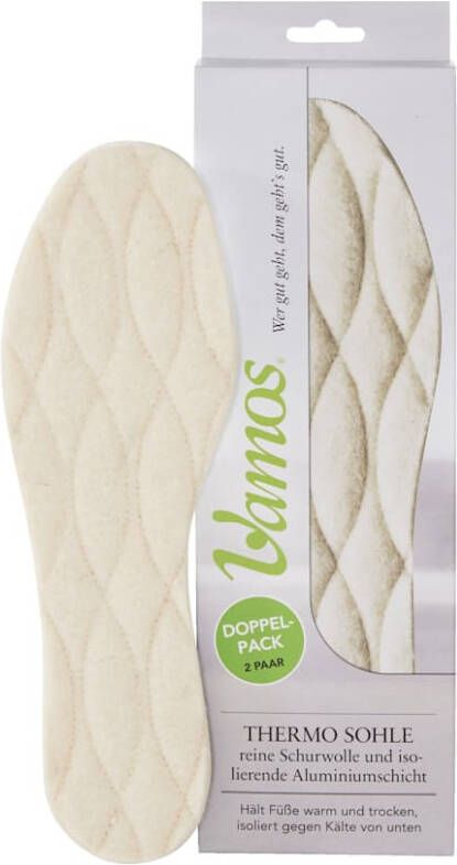 Vamos Thermo-inlegzolen per 2 paar Zilverkleur