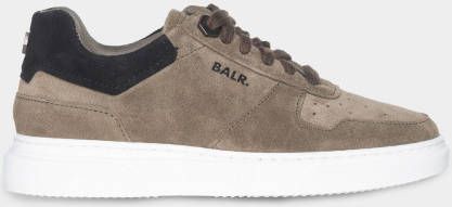BALR. Leather Low Sneaker Kids Ivy green Jet - Schoenen.nl