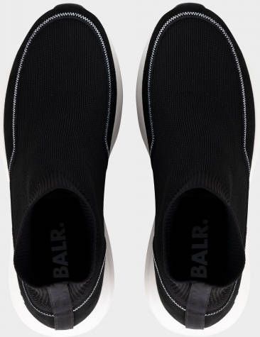 BALR. Sock Runner Soft Suede Sneaker Jet