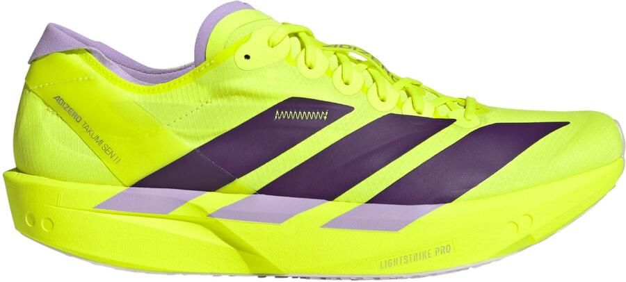 Adidas Adizero Takumi Sen 11 Hardloopschoenen geel purper