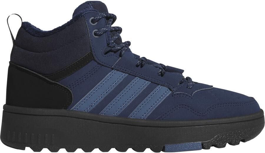 Adidas Junior's Hoops 4.0 Mid Winterschoenen blauw zwart
