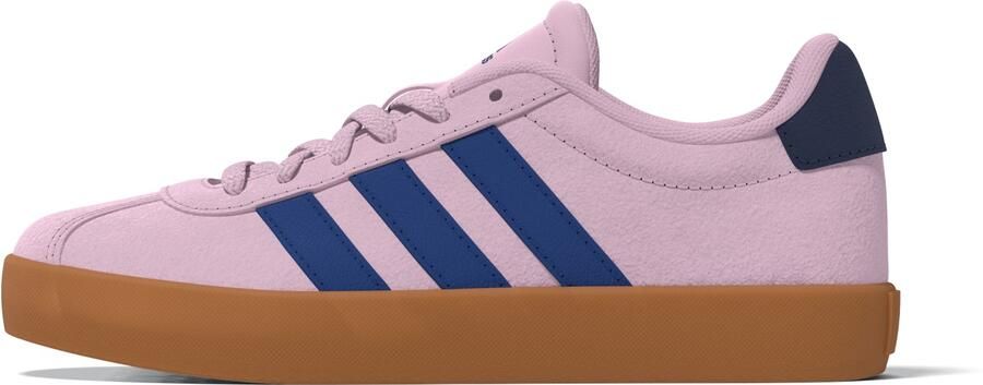 Adidas VL Court 3.0 K unisex kinder sneaker suède KI9492 royal blue clear pink - Foto 7