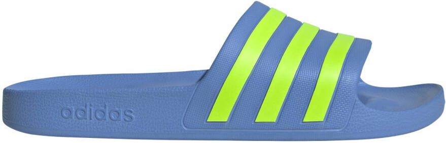 Adidas adilette Slippers en Sandalen Blauw Maat: 40 2 3 Mesh Synthetisch Foot Locker