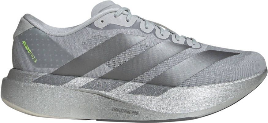 Adidas Adizero EVO SL Heren Schoenen Zilver Maat: 41 1 3 Mesh Synthetisch Foot Locker