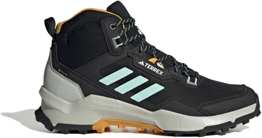 Adidas Terrex AX4 Mid GTX Wandelschoenen Heren Core Black Semi Flash Aqua Preloved Yellow - Foto 4