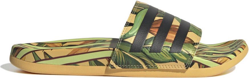 Adidas Women's Adilette Comfort Sandalen beige olijfgroen