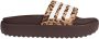 Adidas Sportswear adilette Platform Badslippers Bruin - Thumbnail 5