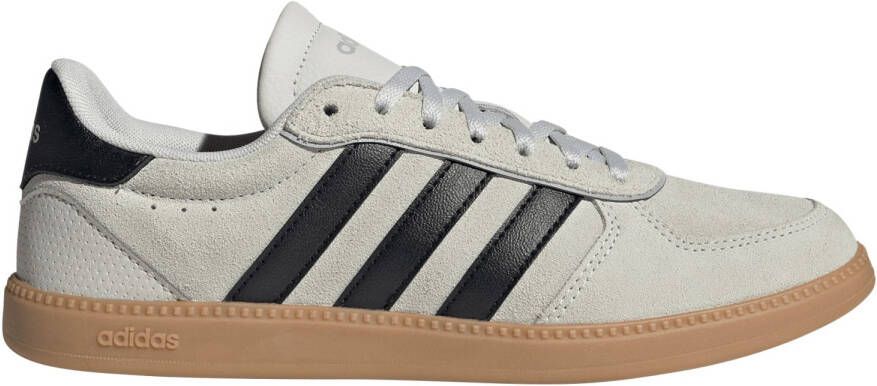 Adidas Women's Breaknet Sleek Suede Sneakers grijs beige