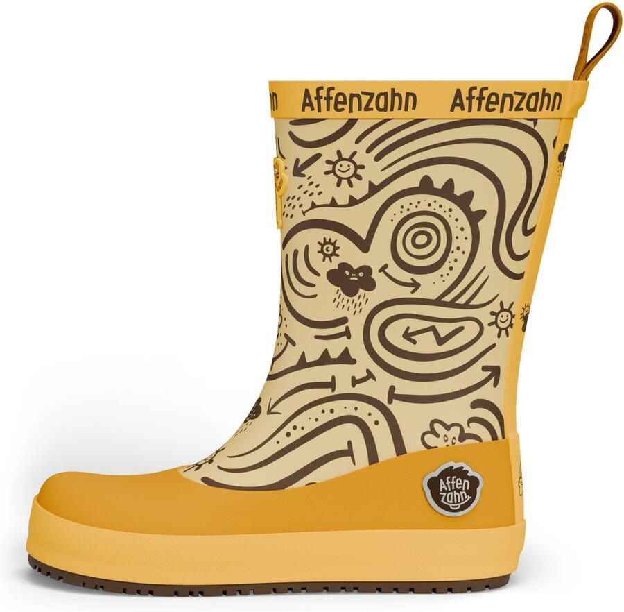 Affenzahn Kid's Gummistiefel Vegan Plashy Rubberlaarzen beige