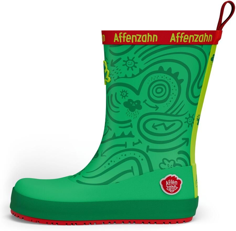 Affenzahn Kid's Gummistiefel Vegan Plashy Rubberlaarzen groen