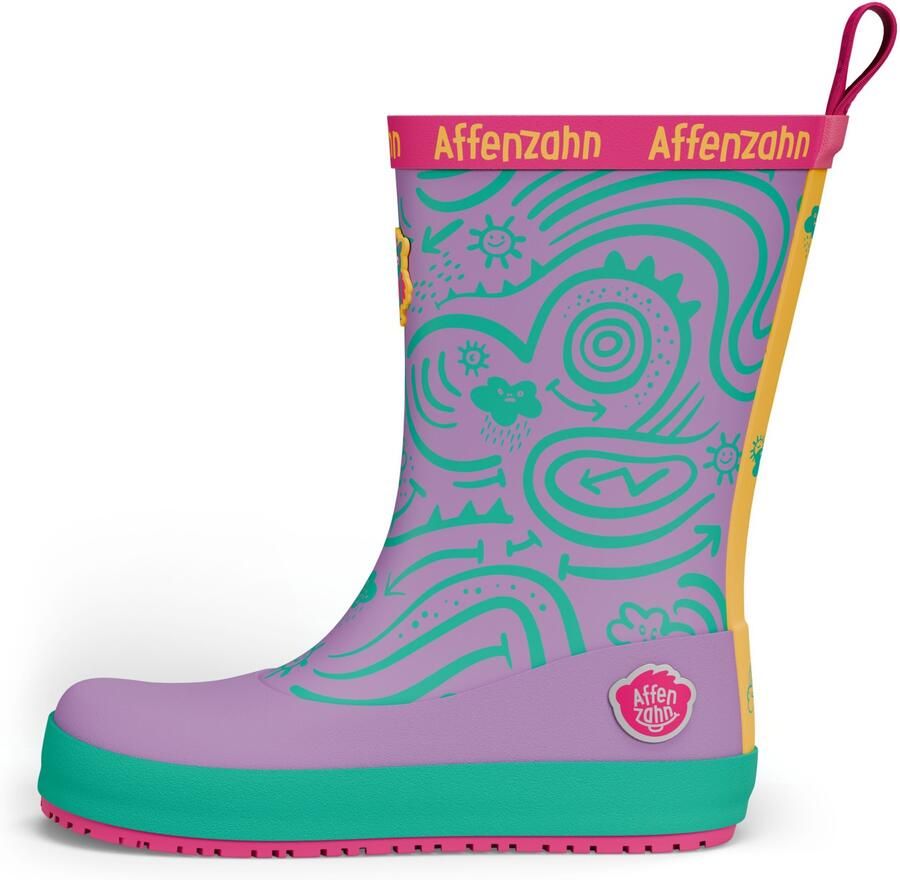 Affenzahn Kid's Gummistiefel Vegan Plashy Rubberlaarzen meerkleurig