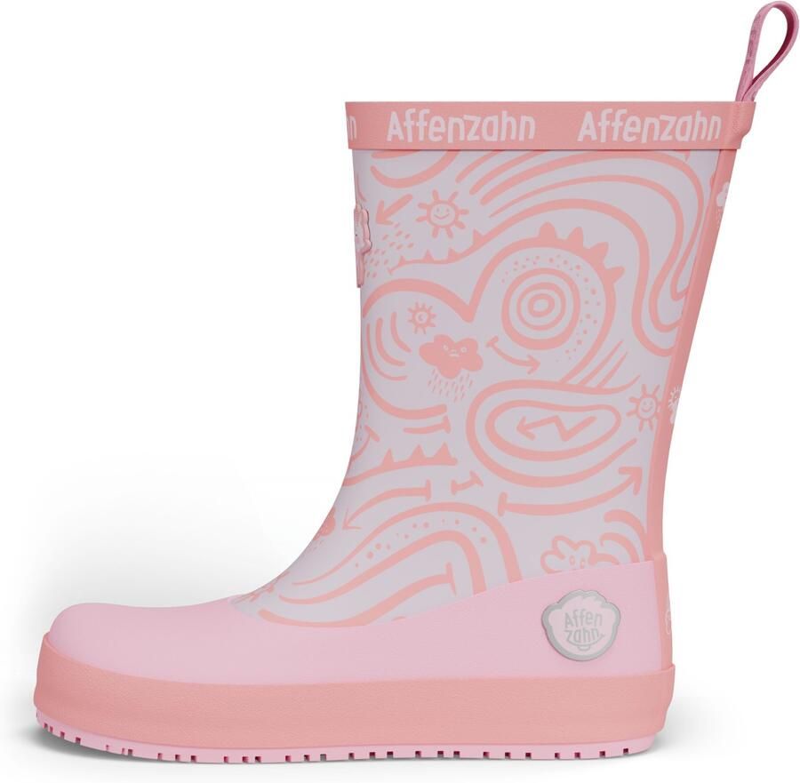 Affenzahn Kid's Gummistiefel Vegan Plashy Rubberlaarzen roze