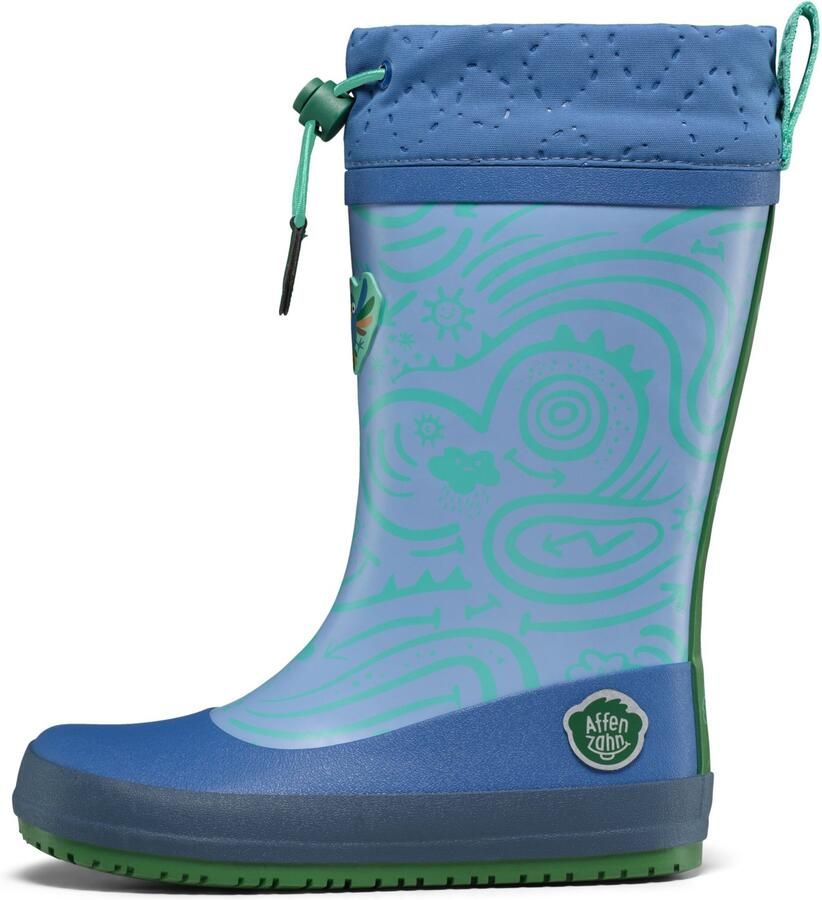 Affenzahn Kid's Gummistiefel Vegan Puddly Rubberlaarzen blauw