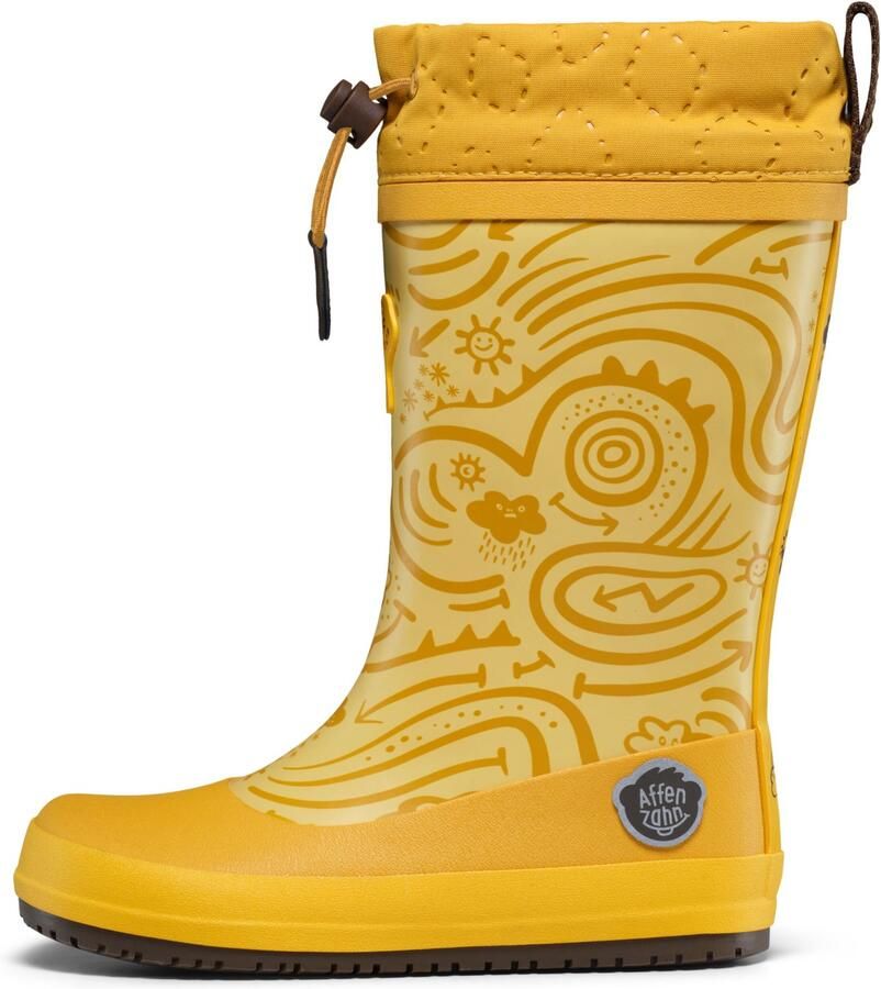 Affenzahn Kid's Gummistiefel Vegan Puddly Rubberlaarzen geel - Foto 2
